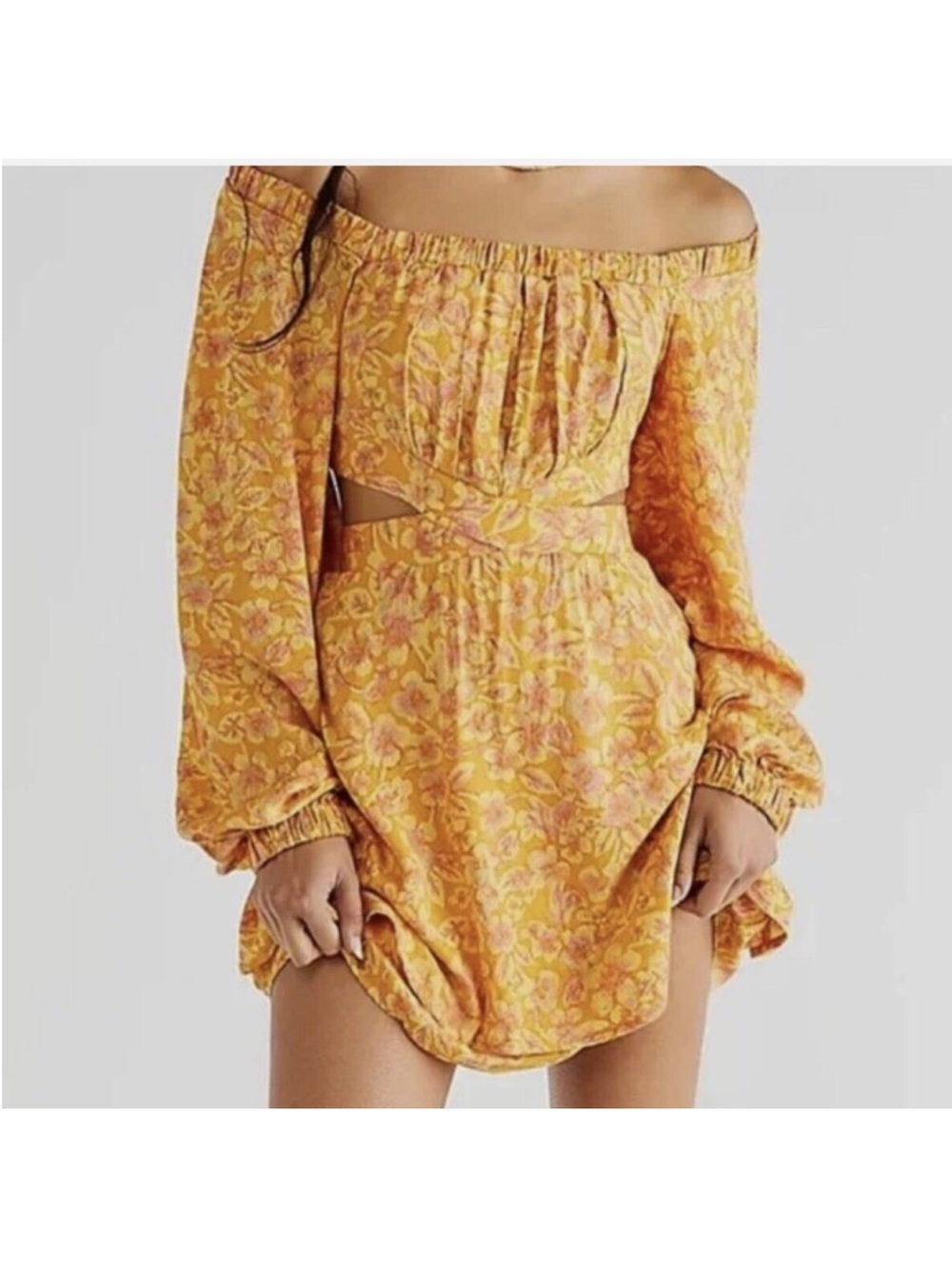 Free People Jael Cut out dress - Free People Floral open back dress XSmall - Picture 7 of 12